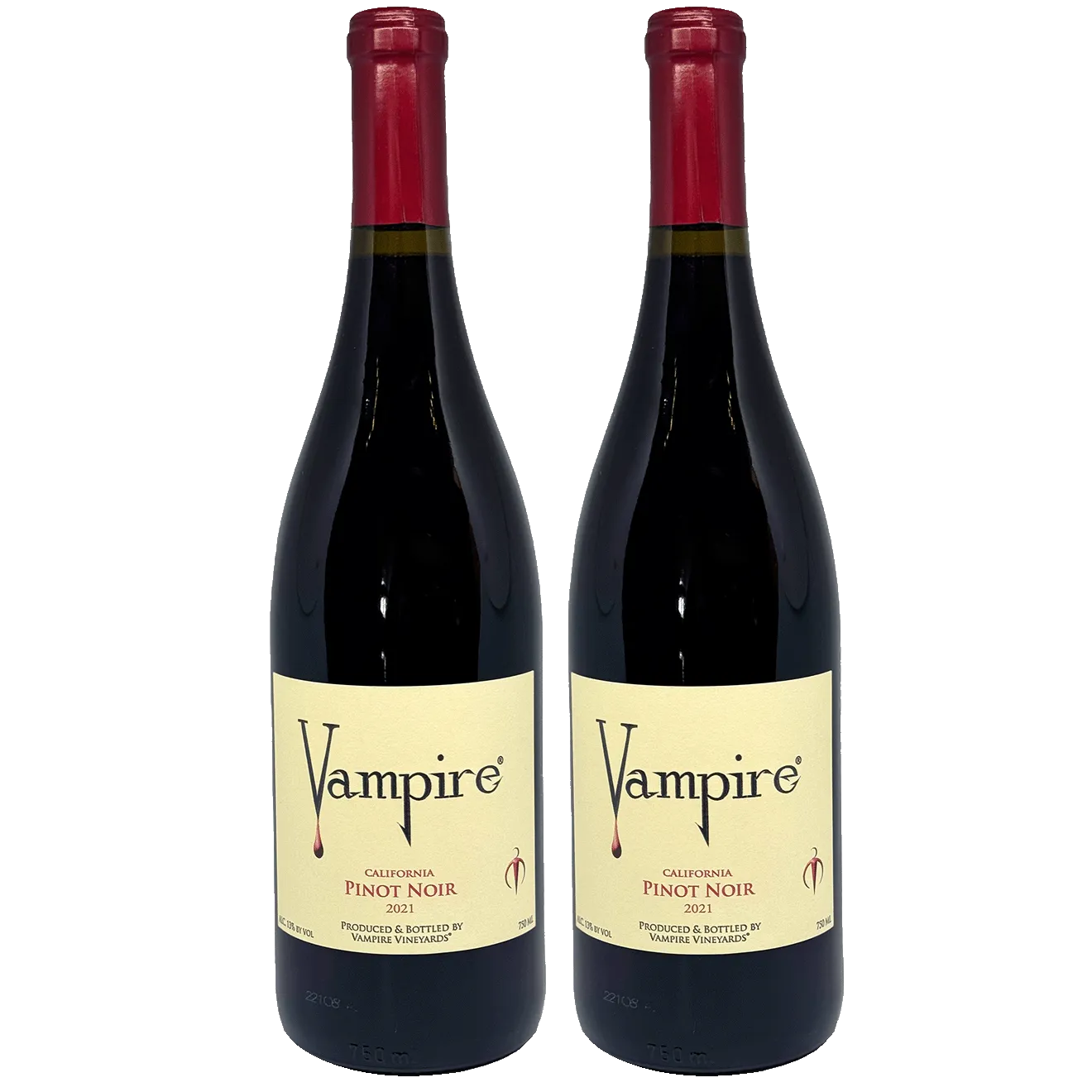 2 BOTTLES VAMPIRE® PINOT NOIR