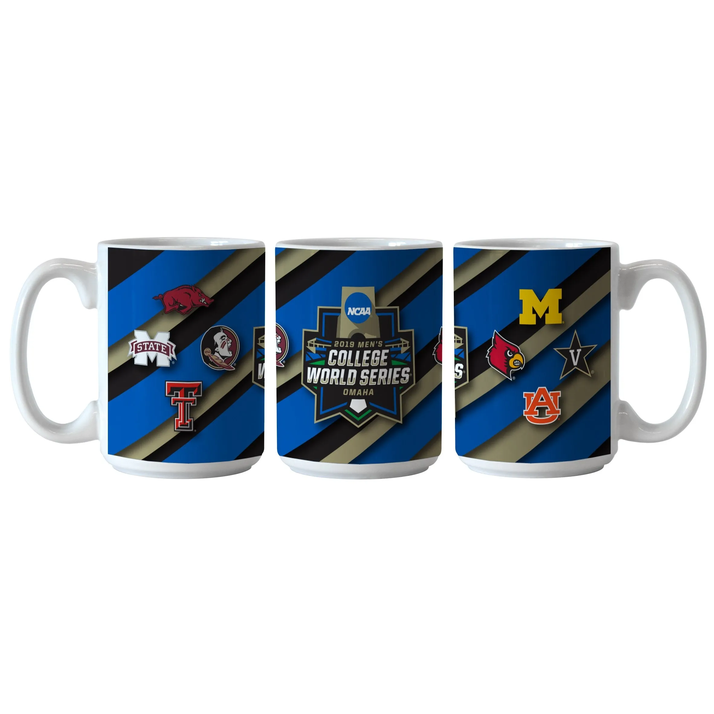 2019 Men's College World Series CWS 8 Team Ceramic Coffee Mug Cup (15oz)