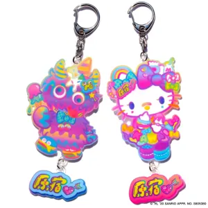 6% Dokidoki Kawaii Monster Cafe: Hello Kitty & Choppy keyrings