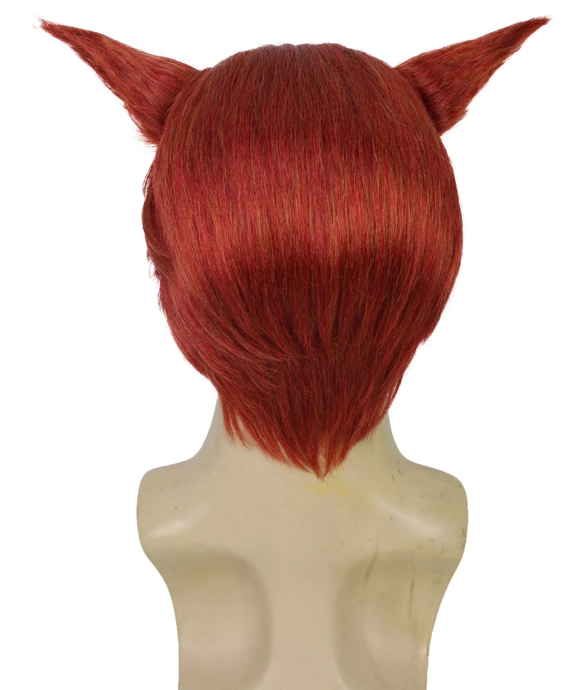 Adult Men's Crystal Gurdian Crimson Horn Game Wig | Best for Halloween | Flame-retardant Synthetic Fiber