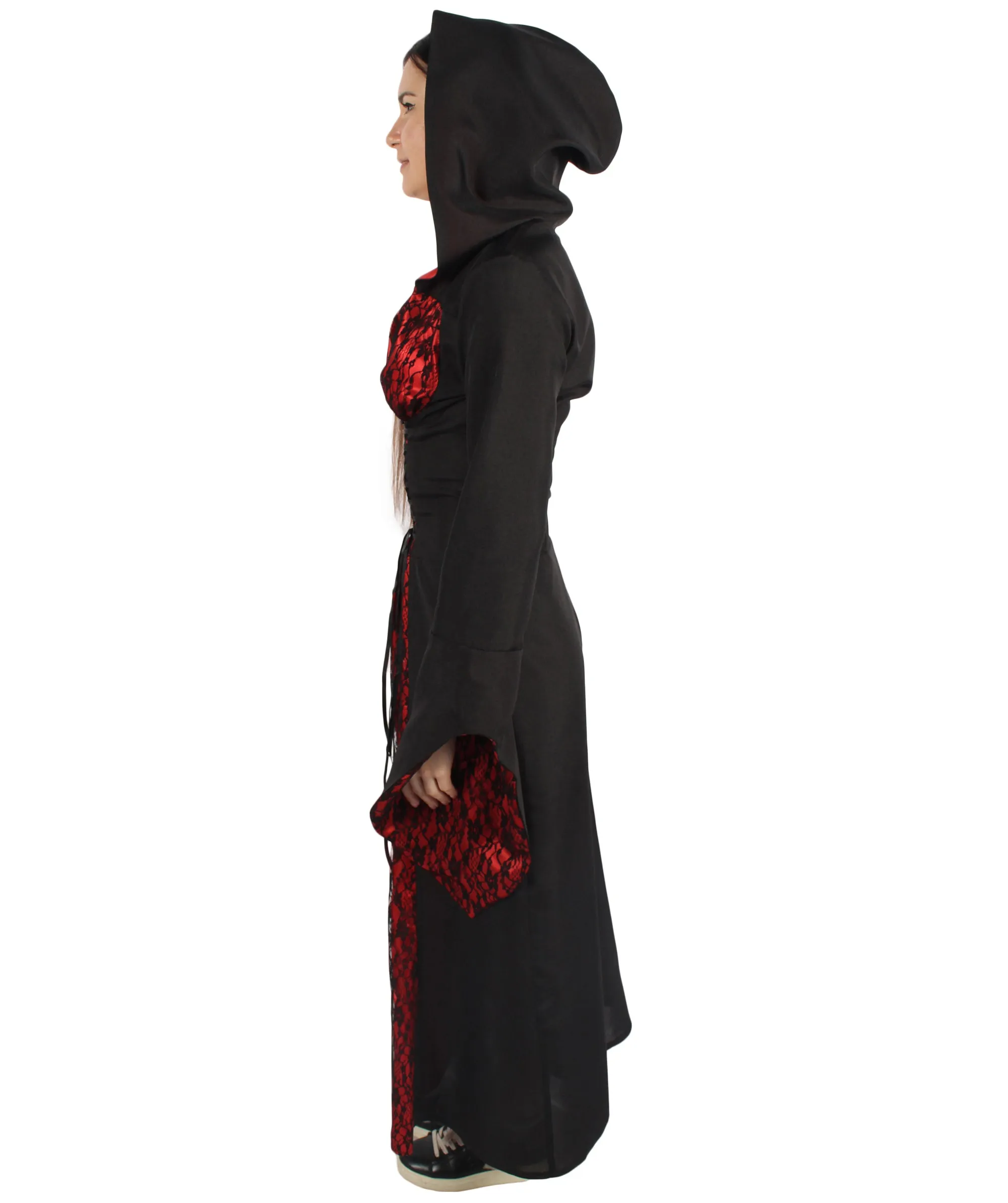 Adult Women's Deluxe Horror Vampiress  Costume | Black Halloween Costume