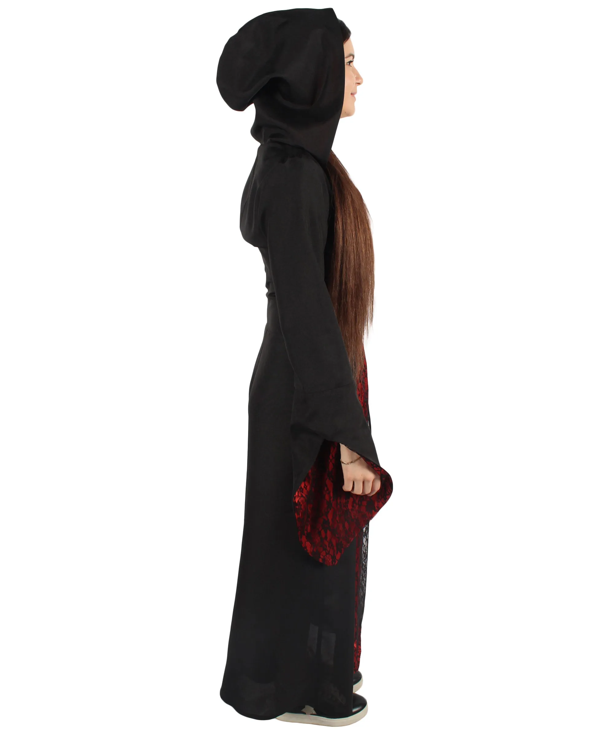 Adult Women's Deluxe Horror Vampiress  Costume | Black Halloween Costume