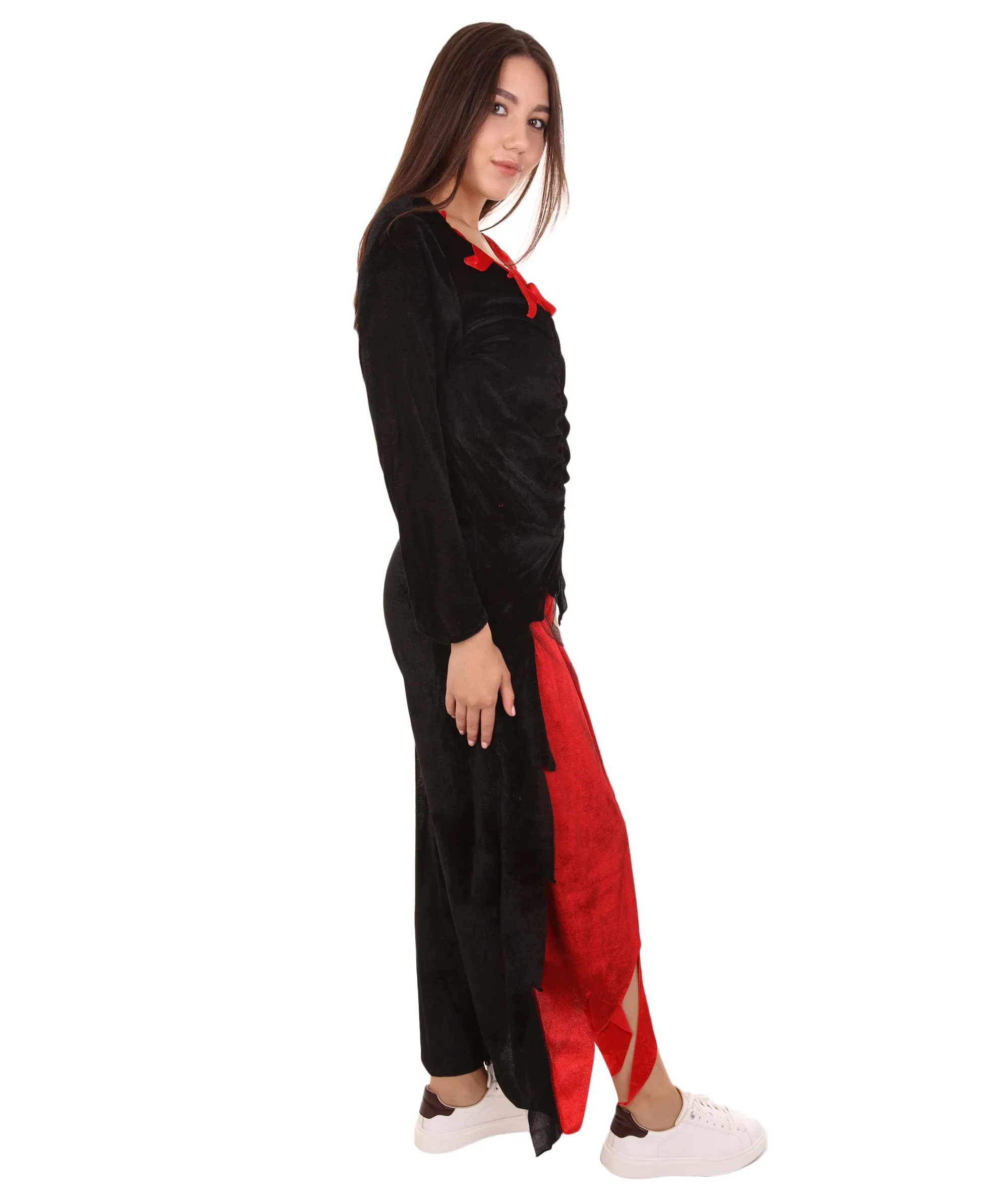 Adult Women's Fantasia Vampire Costume | Black Halloween Costume