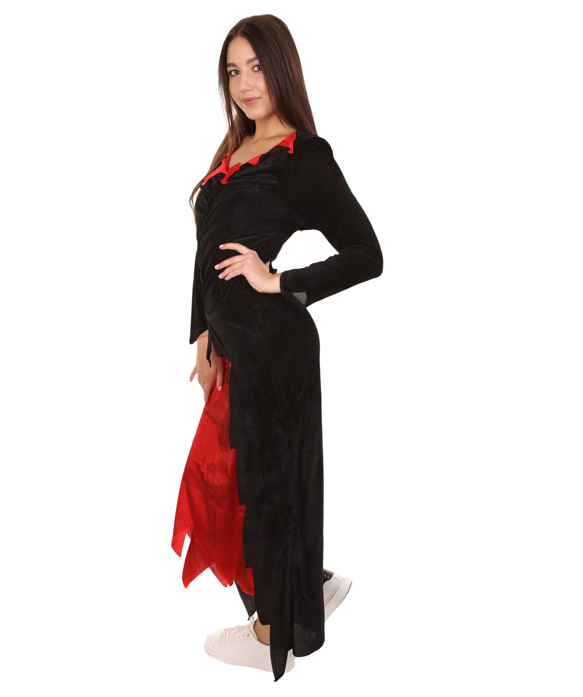 Adult Women's Fantasia Vampire Costume | Black Halloween Costume