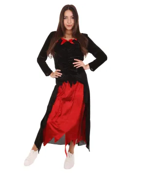 Adult Women's Fantasia Vampire Costume | Black Halloween Costume