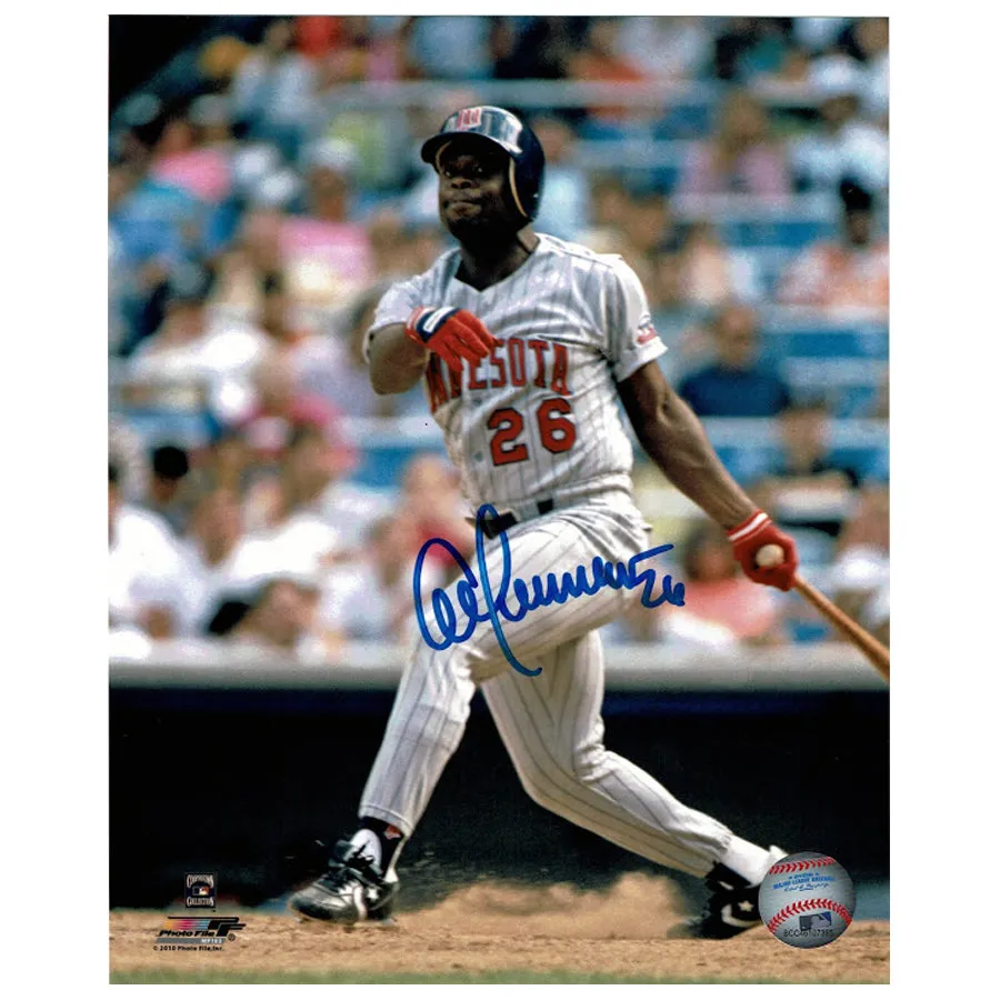 Al Newman Autographed Minnesota Twins 8x10 Photo Batting