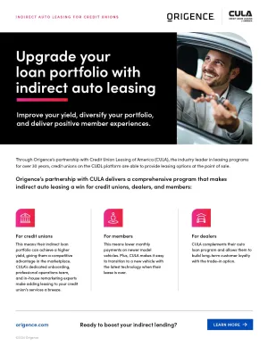 Auto Leasing from CULA Sales Sheet (Credit Unions)