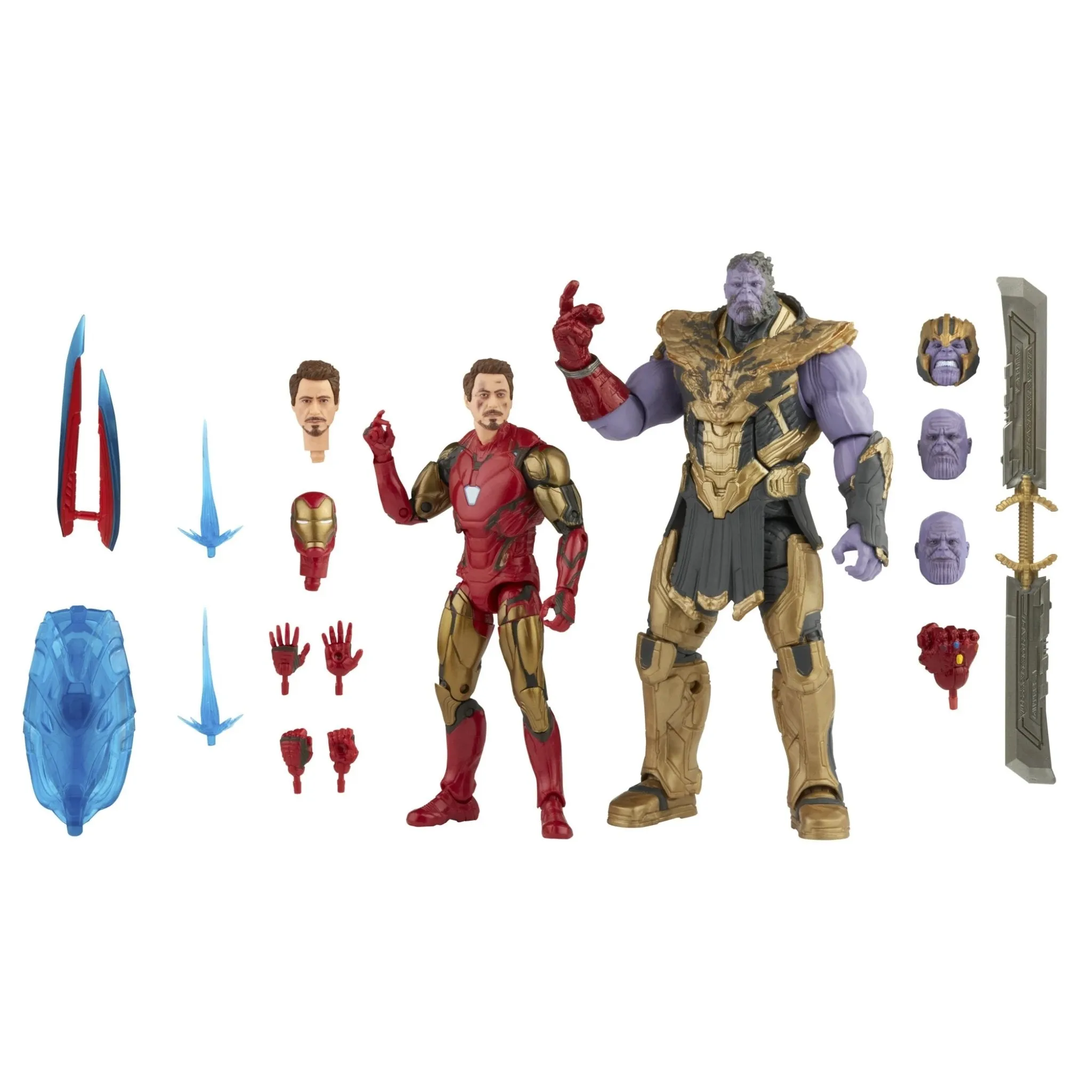 Avengers Infinity Saga Marvel Legends Endgame Thanos Vs Iron Man Mark 85