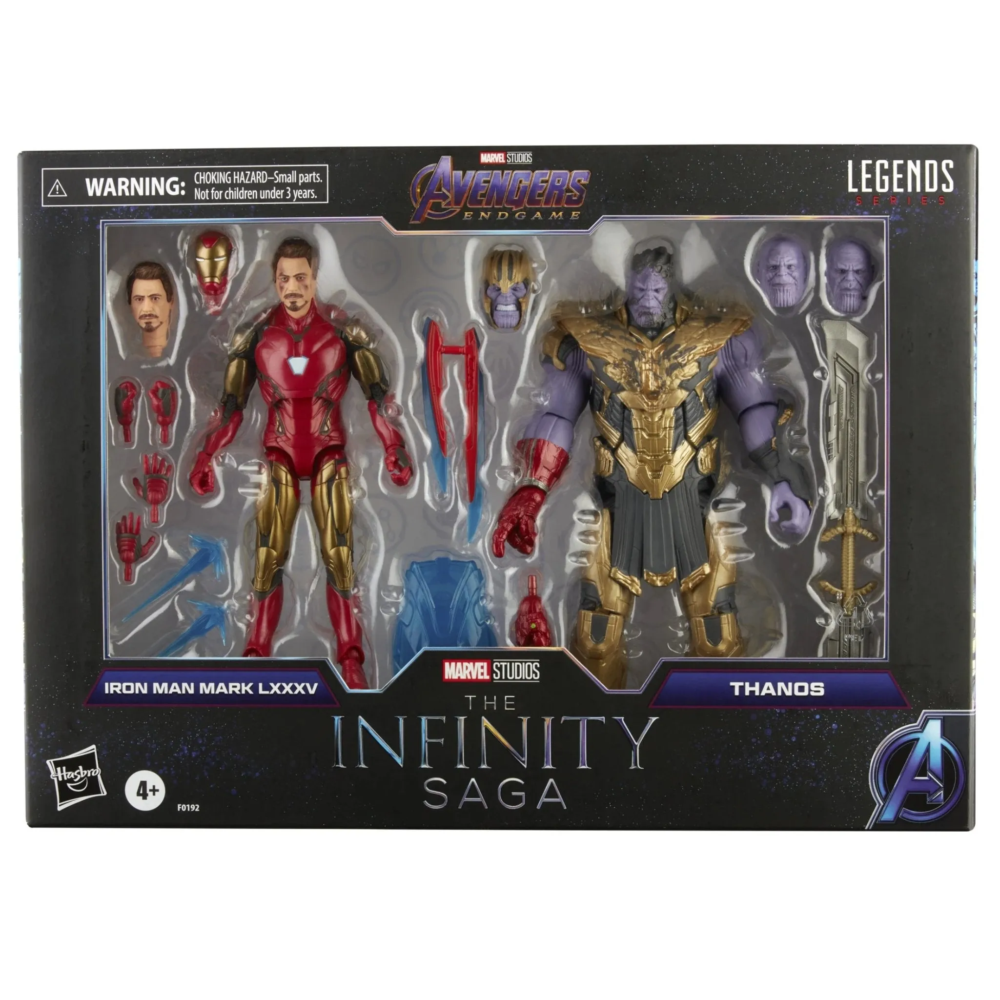 Avengers Infinity Saga Marvel Legends Endgame Thanos Vs Iron Man Mark 85