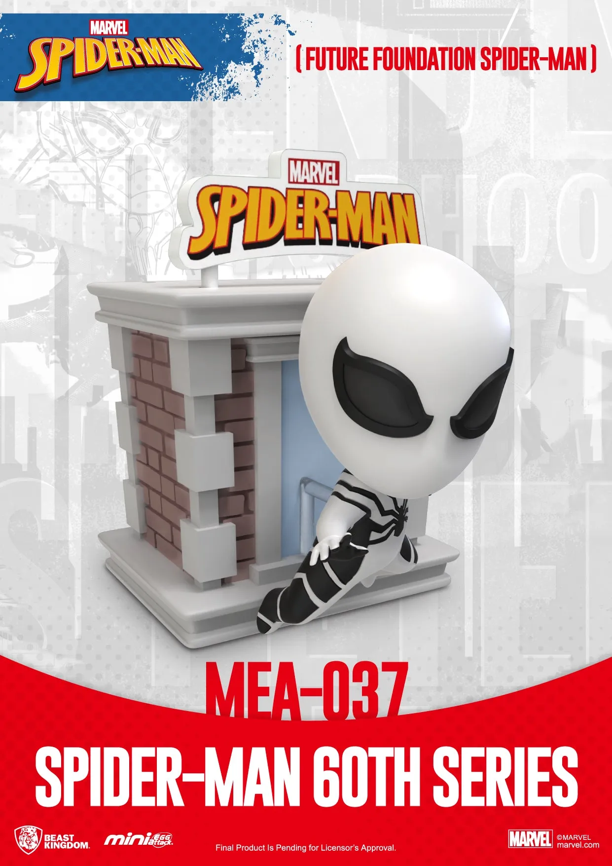 Beast Kingdom MEA-037 Marvel Spider-Man 60th Anniversary Series Bright Box Set Mini Egg Attack Figure