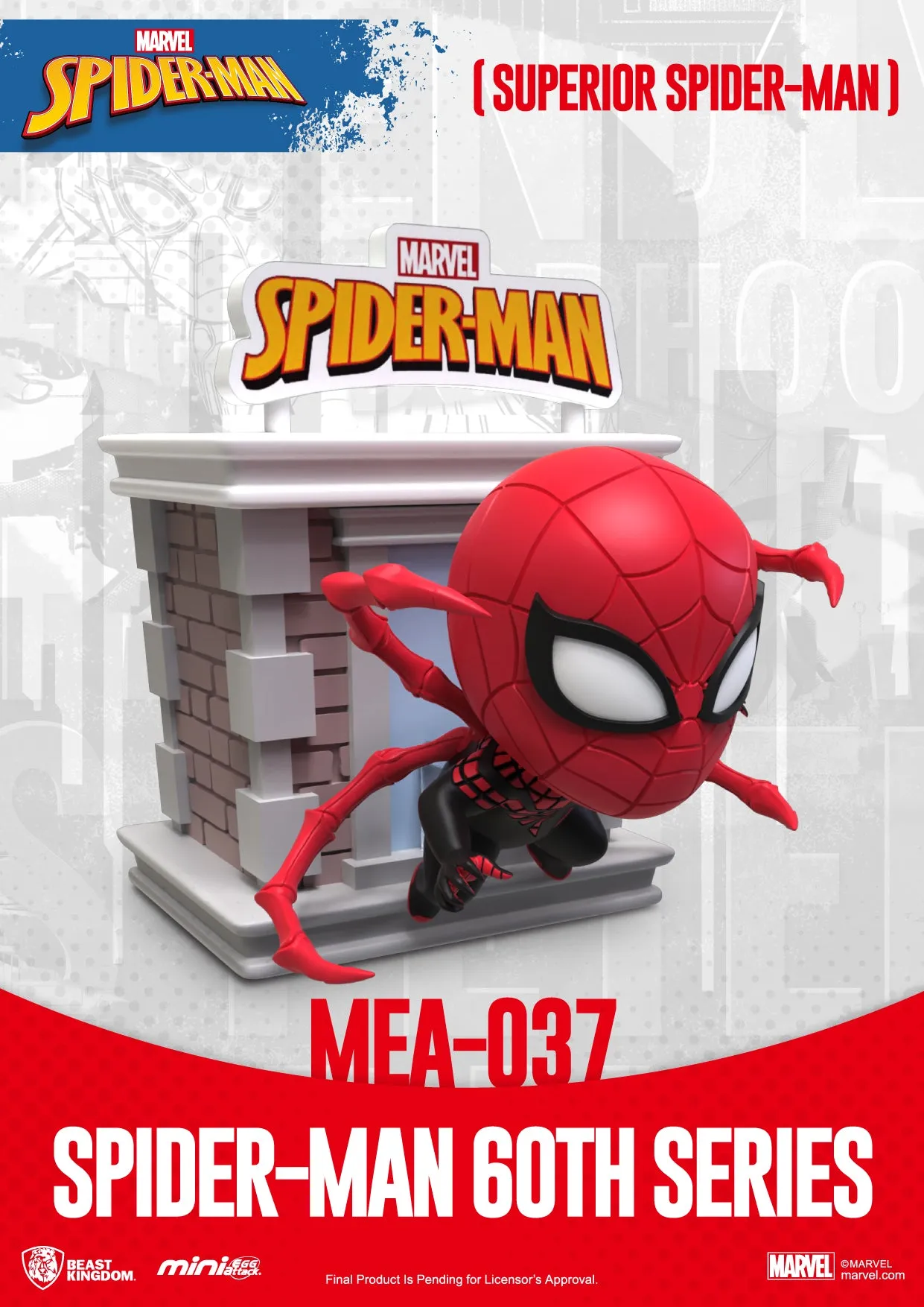 Beast Kingdom MEA-037 Marvel Spider-Man 60th Anniversary Series Bright Box Set Mini Egg Attack Figure