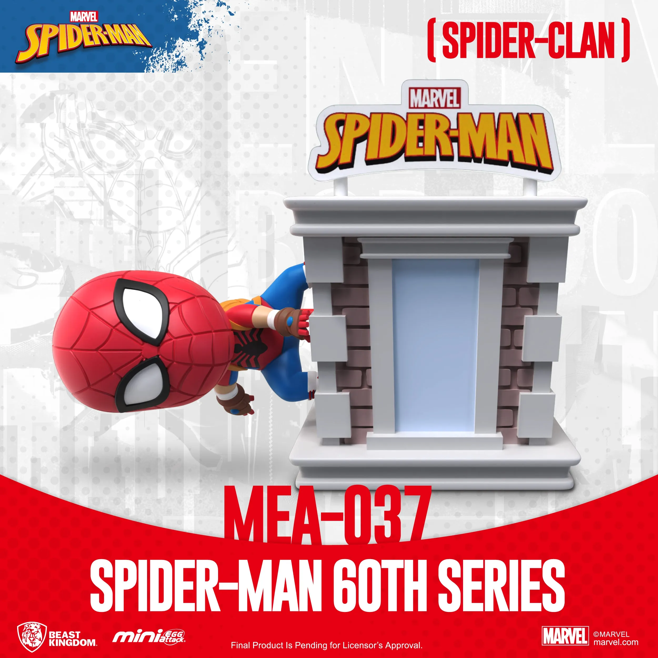 Beast Kingdom MEA-037 Marvel Spider-Man 60th Anniversary Series Bright Box Set Mini Egg Attack Figure