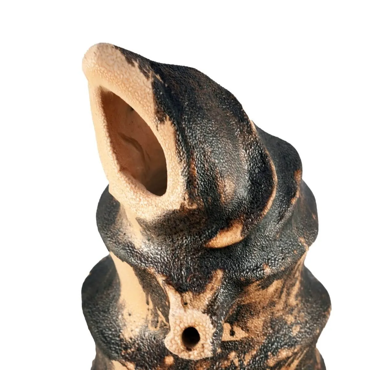 Bone series no. 4 - Bones collection raku ceramic pottery sculpture by Adil Ghani