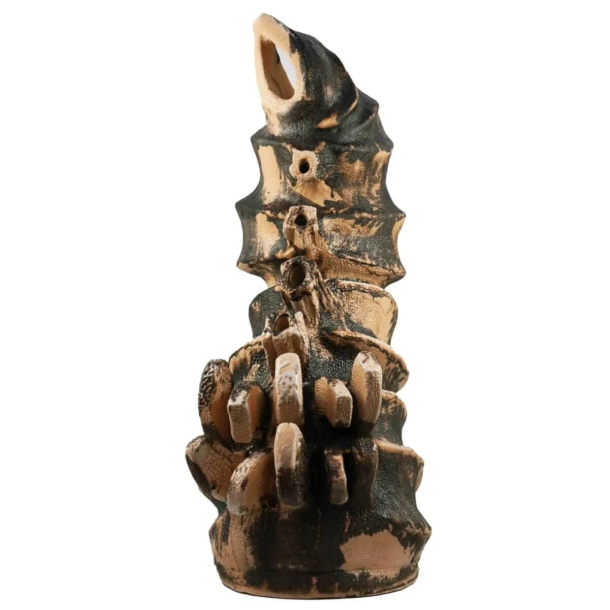 Bone series no. 4 - Bones collection raku ceramic pottery sculpture by Adil Ghani