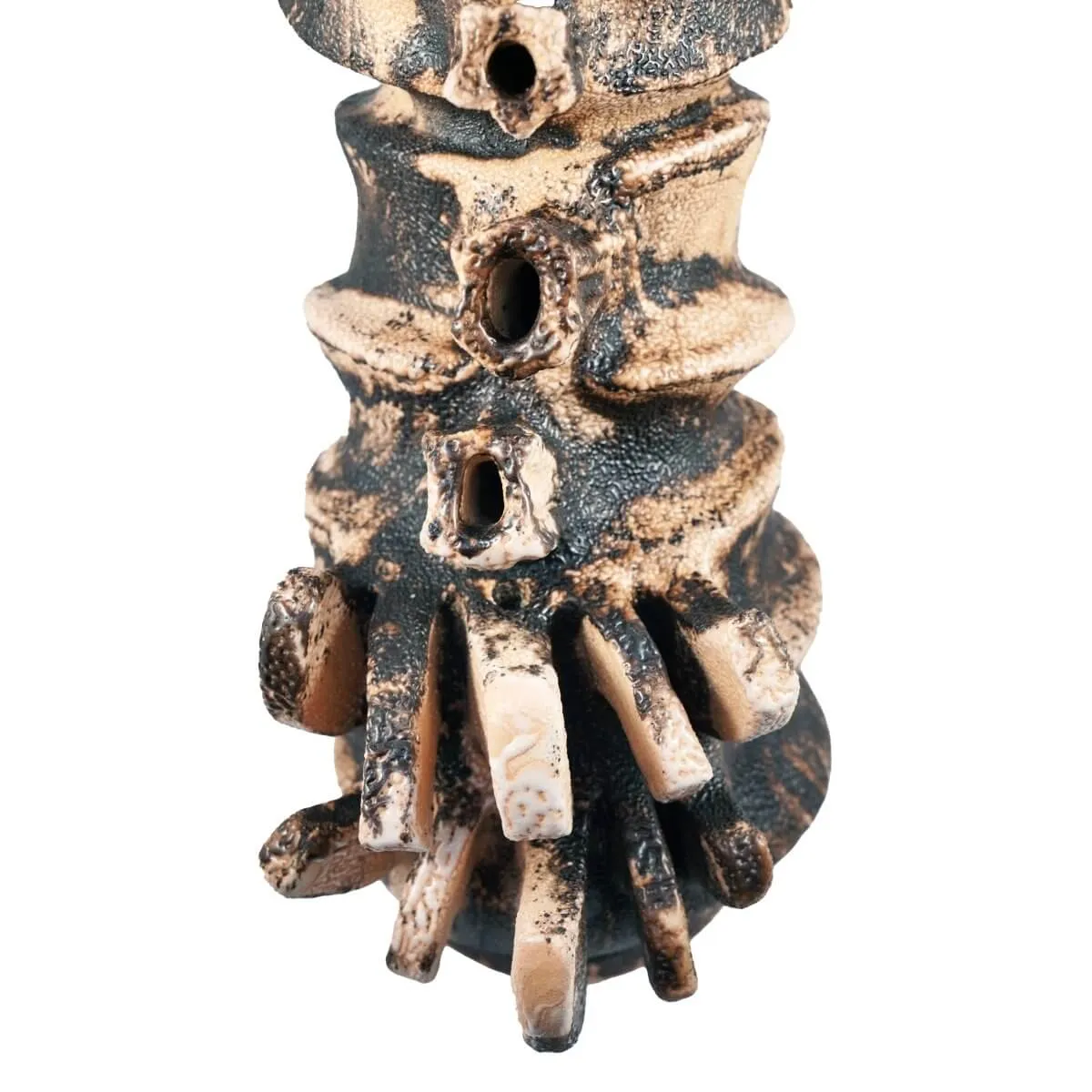 Bone series no. 4 - Bones collection raku ceramic pottery sculpture by Adil Ghani