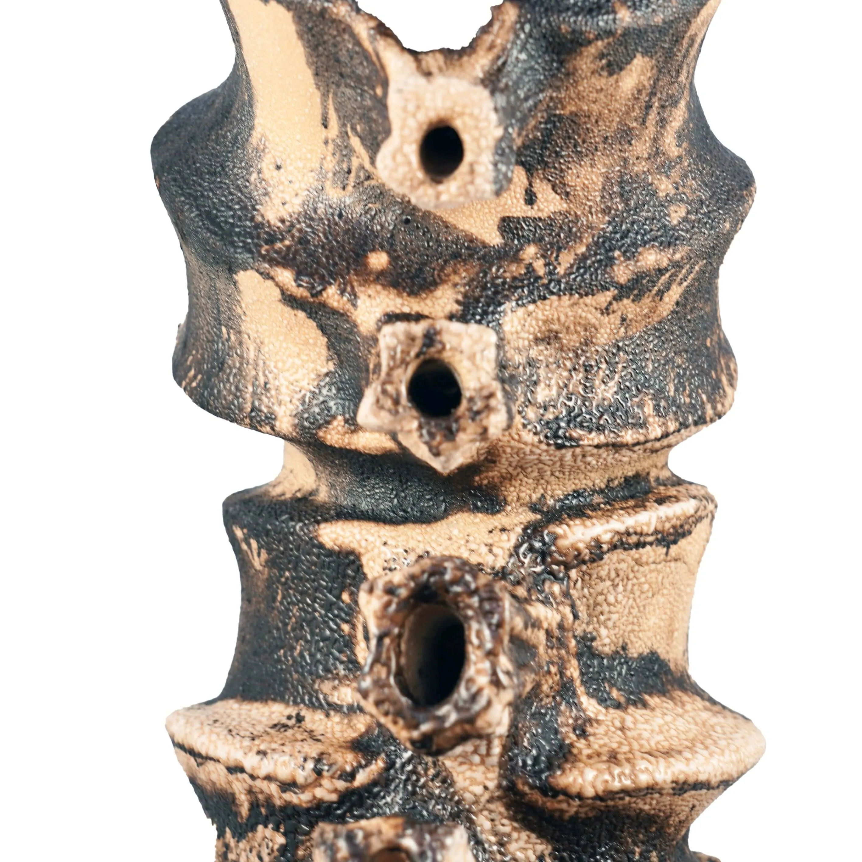 Bone series no. 4 - Bones collection raku ceramic pottery sculpture by Adil Ghani