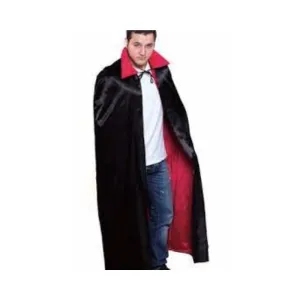 Cape de vampire 56 po réversible noire et rouge pour adulte