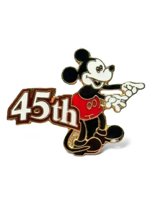 DLR Disneyland 45th Anniversary Set Mickey Pin