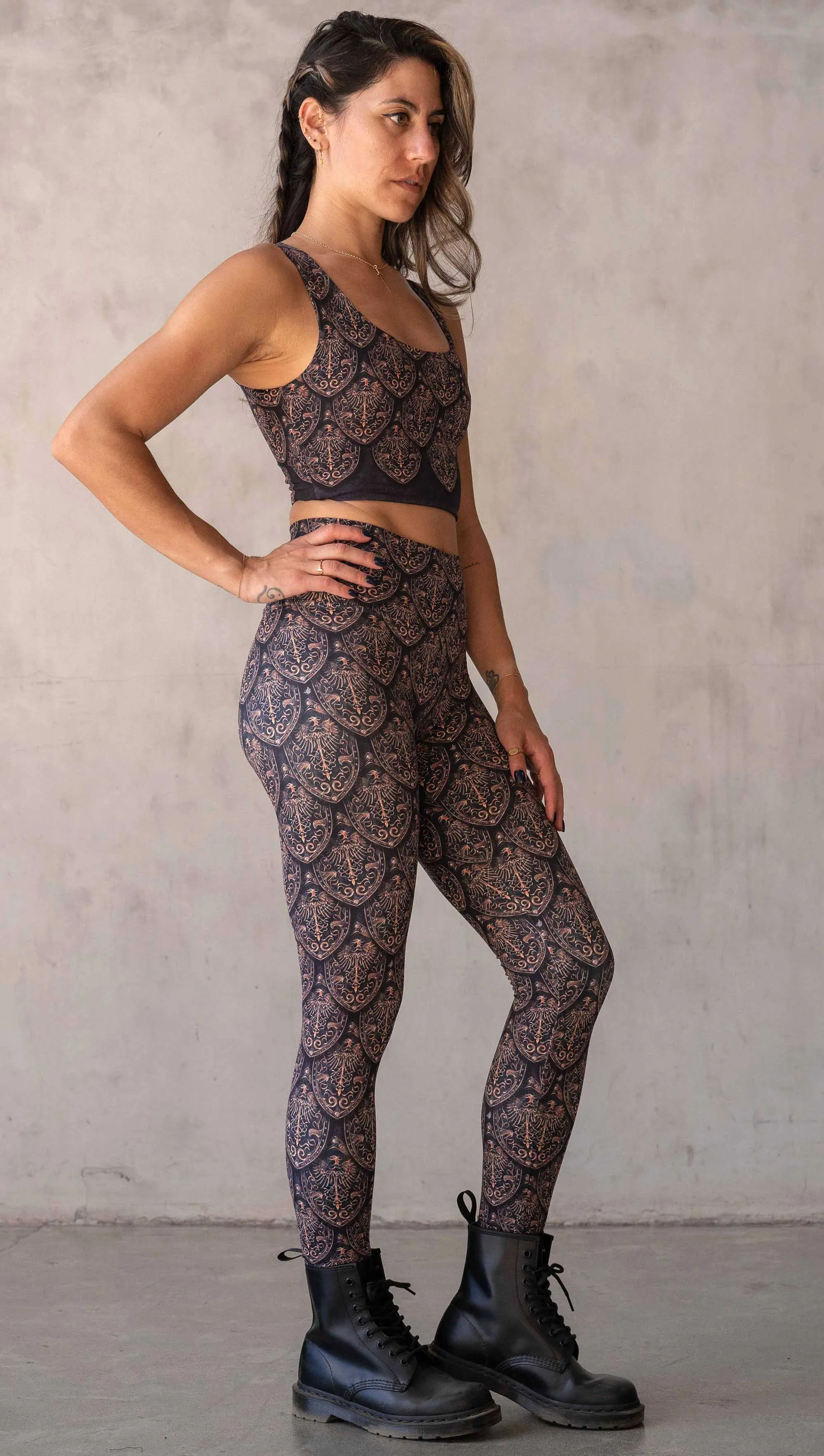 Dragon Rider (Gold) - Athleisure Leggings