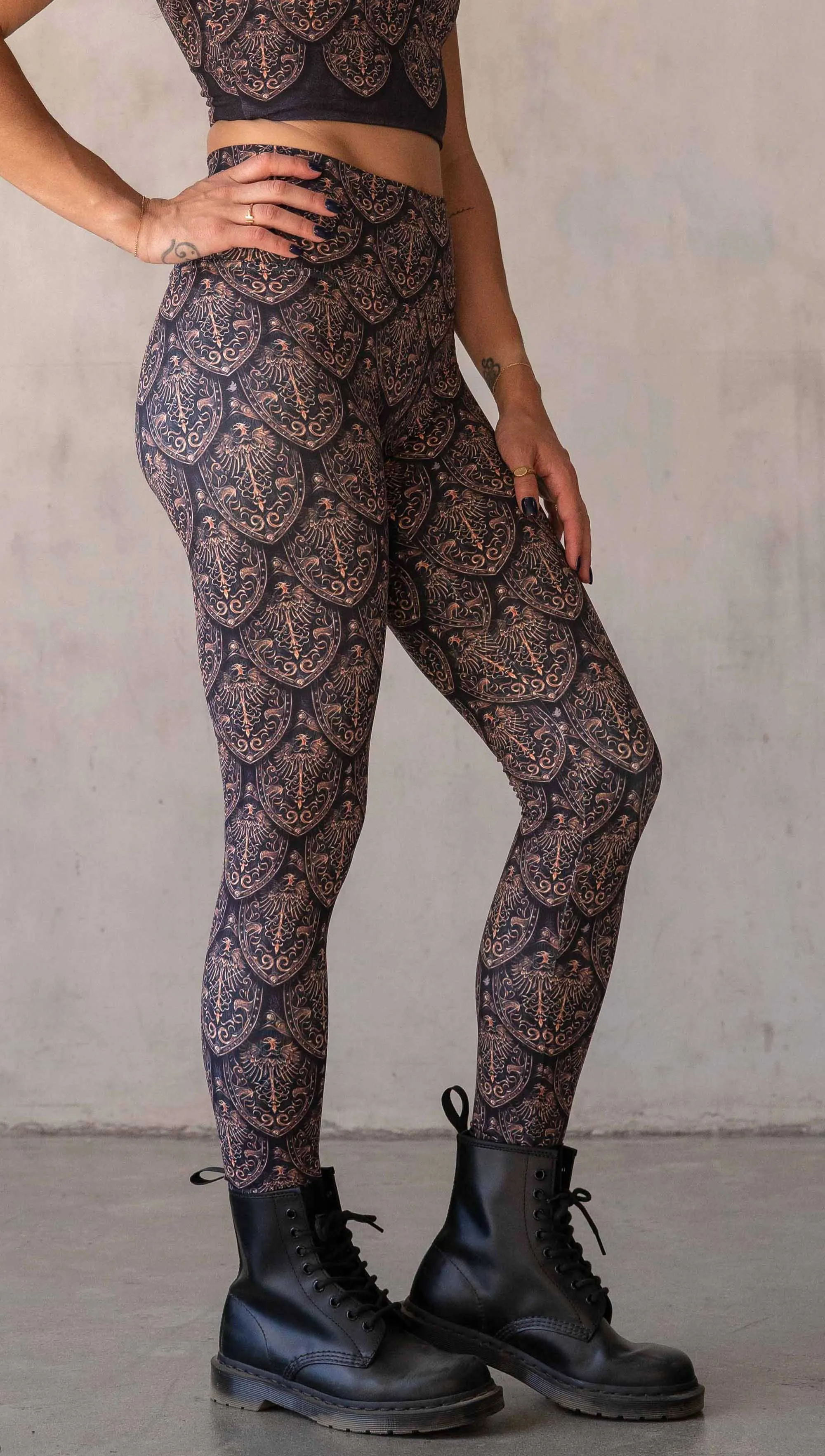 Dragon Rider (Gold) - Athleisure Leggings