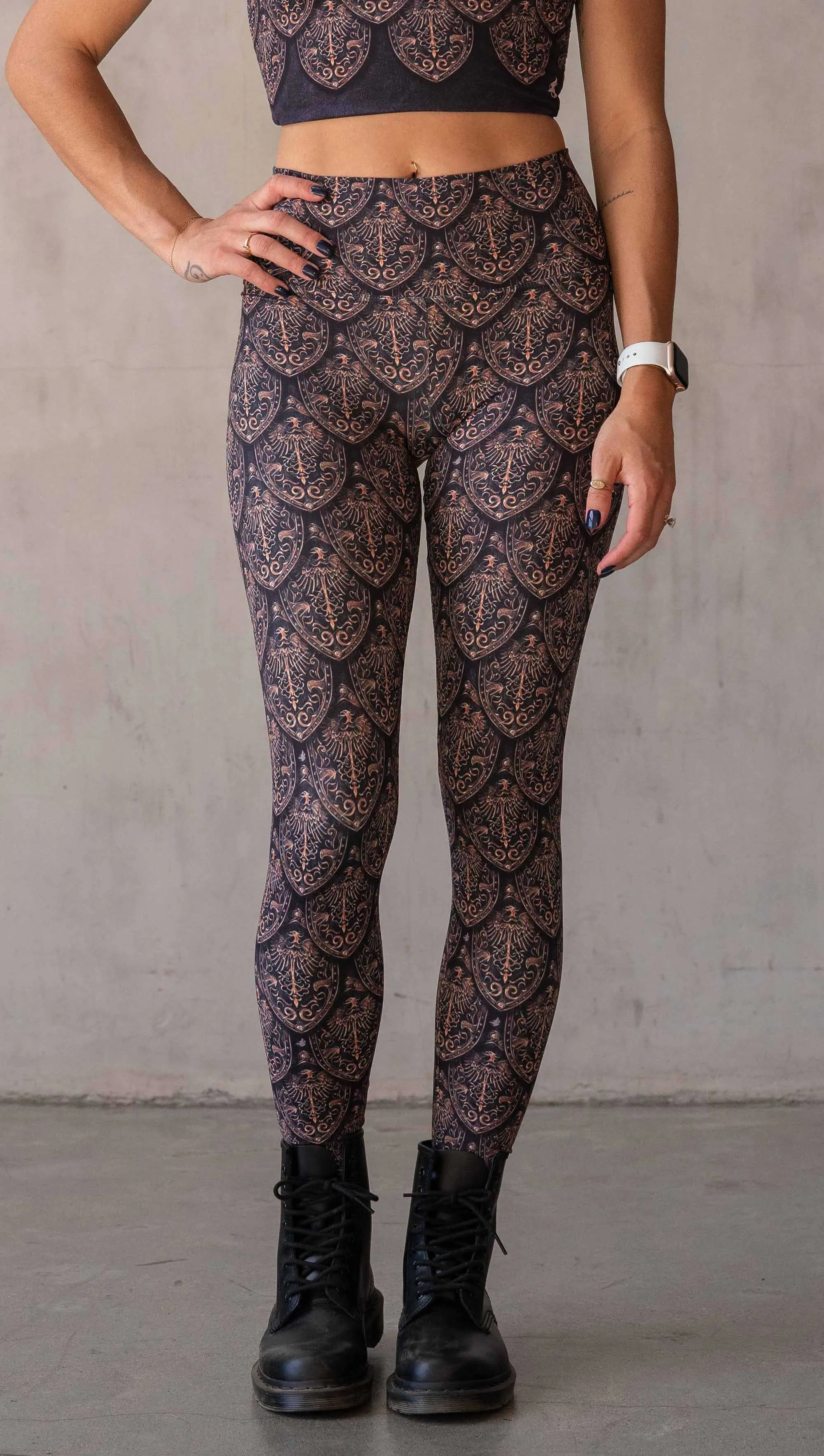 Dragon Rider (Gold) - Athleisure Leggings