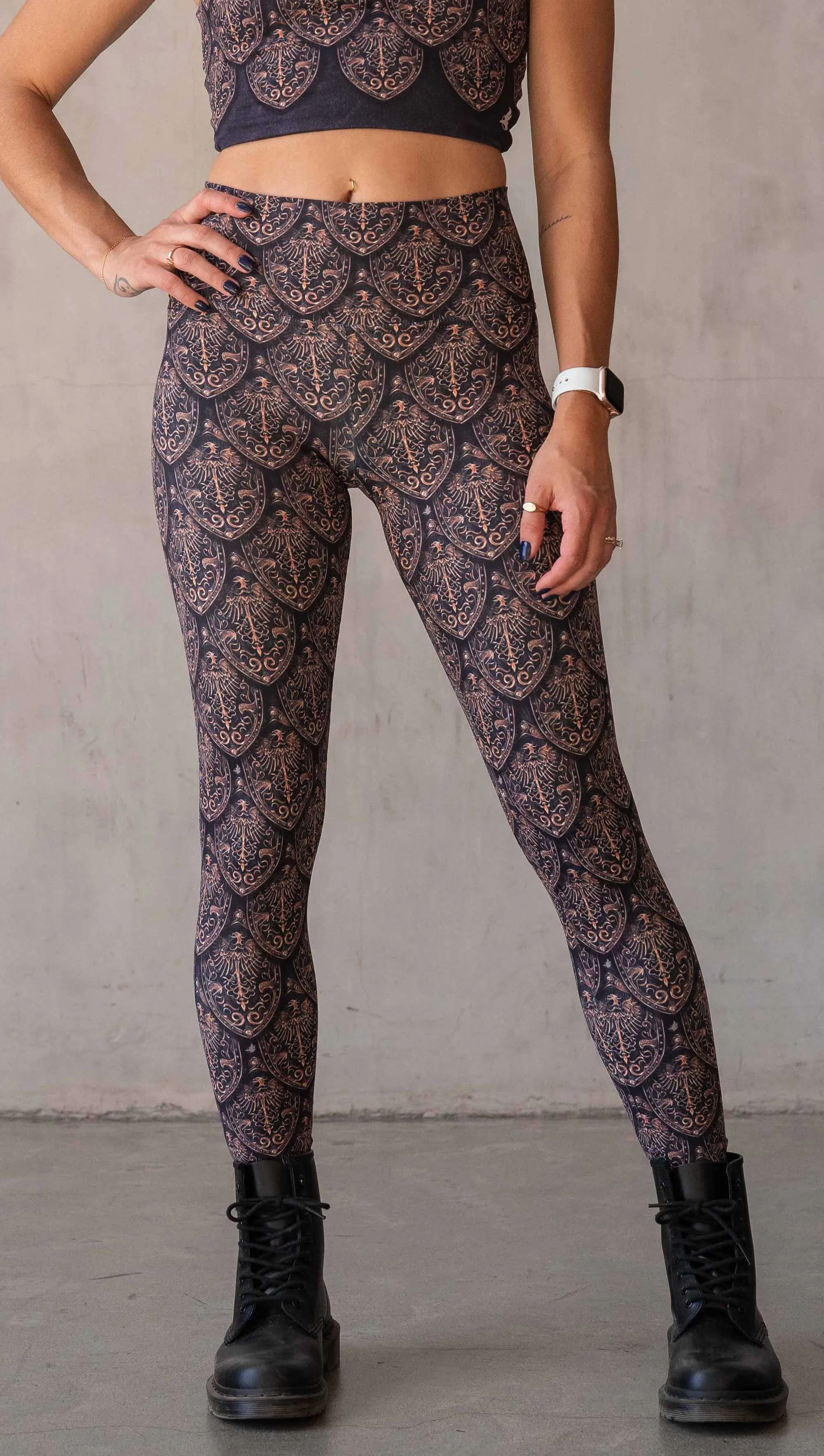 Dragon Rider (Gold) - Athleisure Leggings