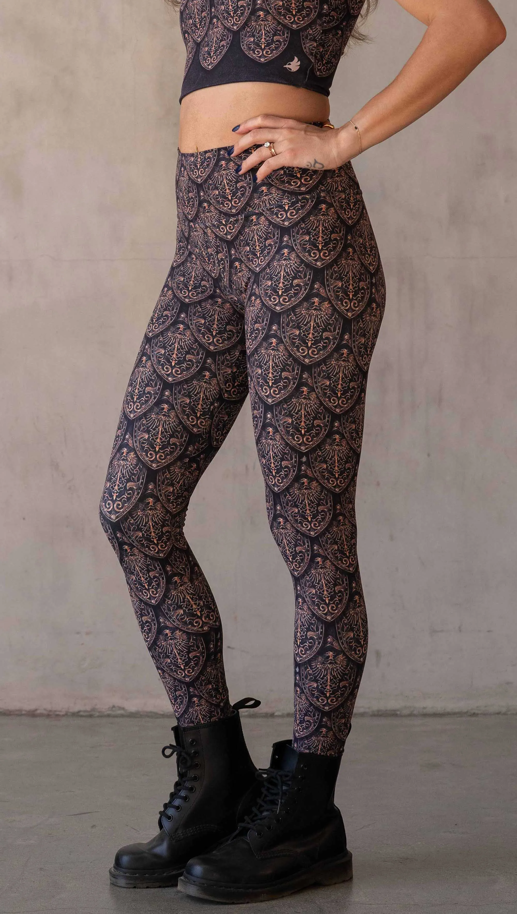 Dragon Rider (Gold) - Athleisure Leggings