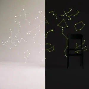 Glowing Starry Sky Ceiling Decal - Luminous Constellation Stickers