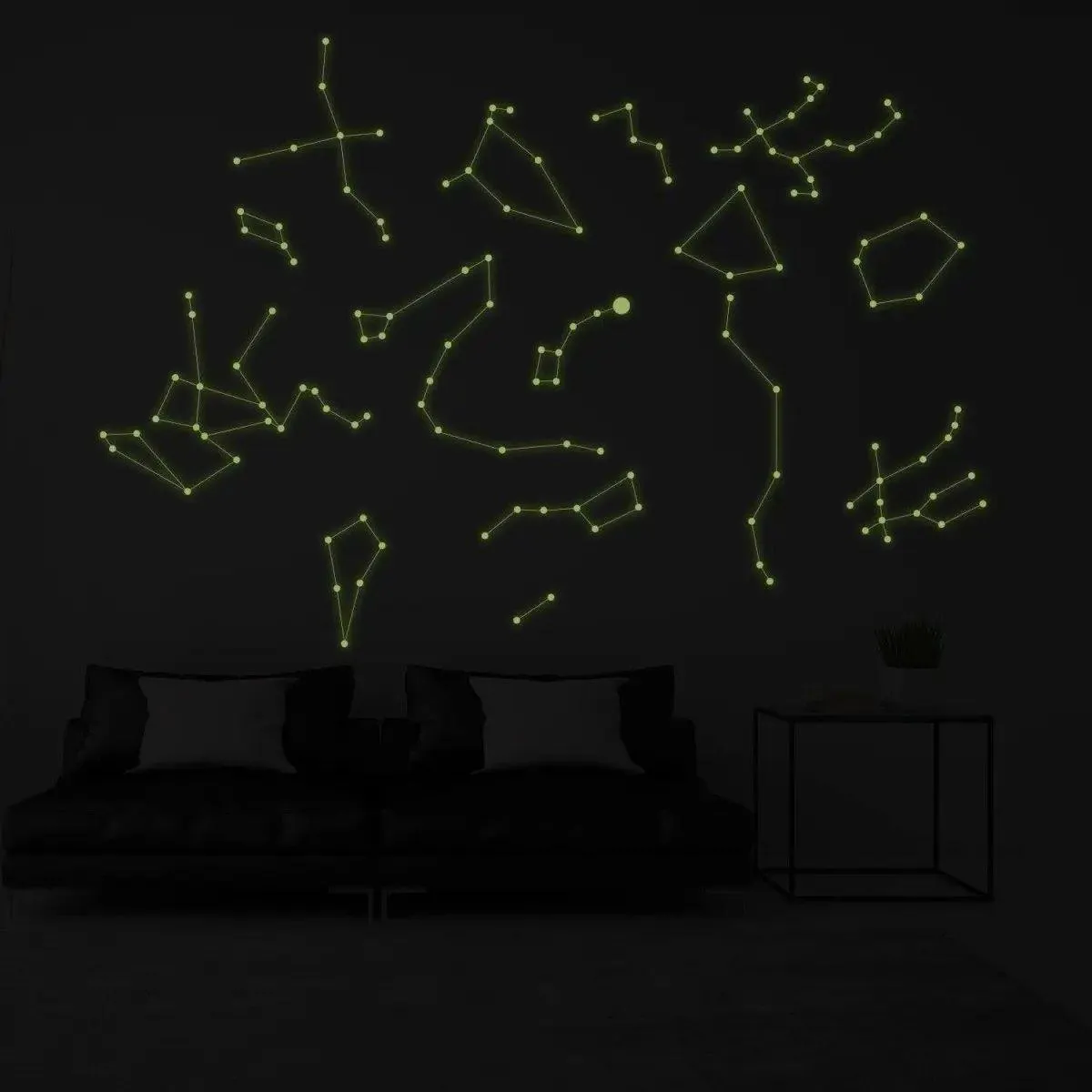 Glowing Starry Sky Ceiling Decal - Luminous Constellation Stickers