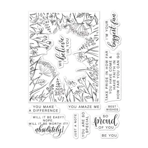 Hero Arts   Pinkfresh Studio You Make A Difference Clear Stamps