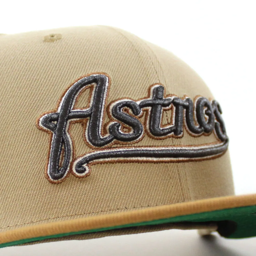 Houston Astros 45Th Anniversary New Era 59Fifty Fitted Hat (Camel Bronze Green Under Brim)