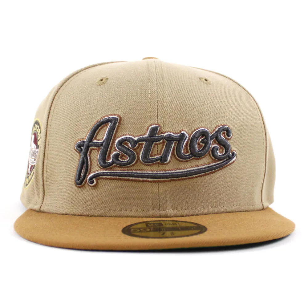 Houston Astros 45Th Anniversary New Era 59Fifty Fitted Hat (Camel Bronze Green Under Brim)