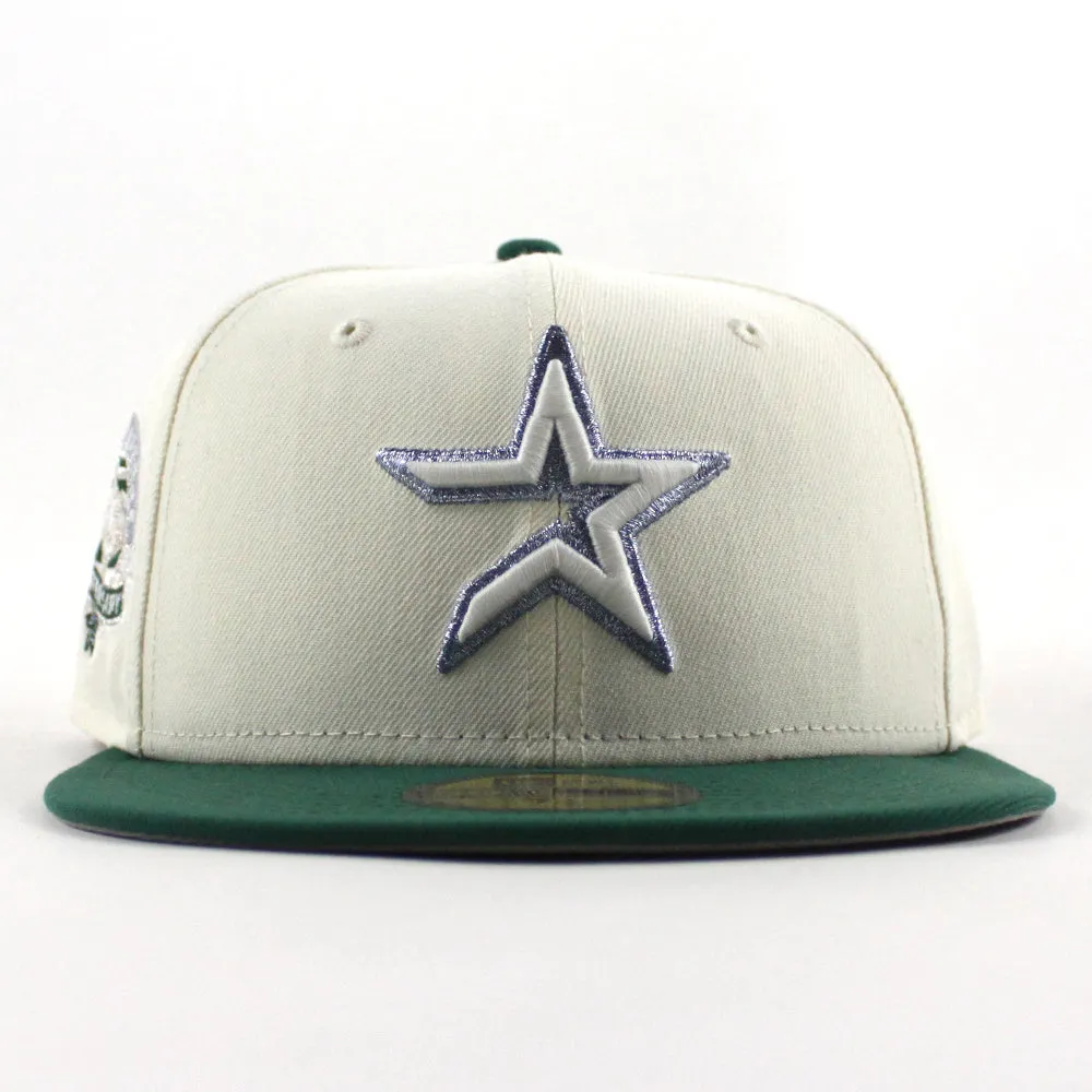 Houston Astros 45th Anniversary New Era 59Fifty Fitted Hat (Chrome White Emerald Green Gray Under Brim)