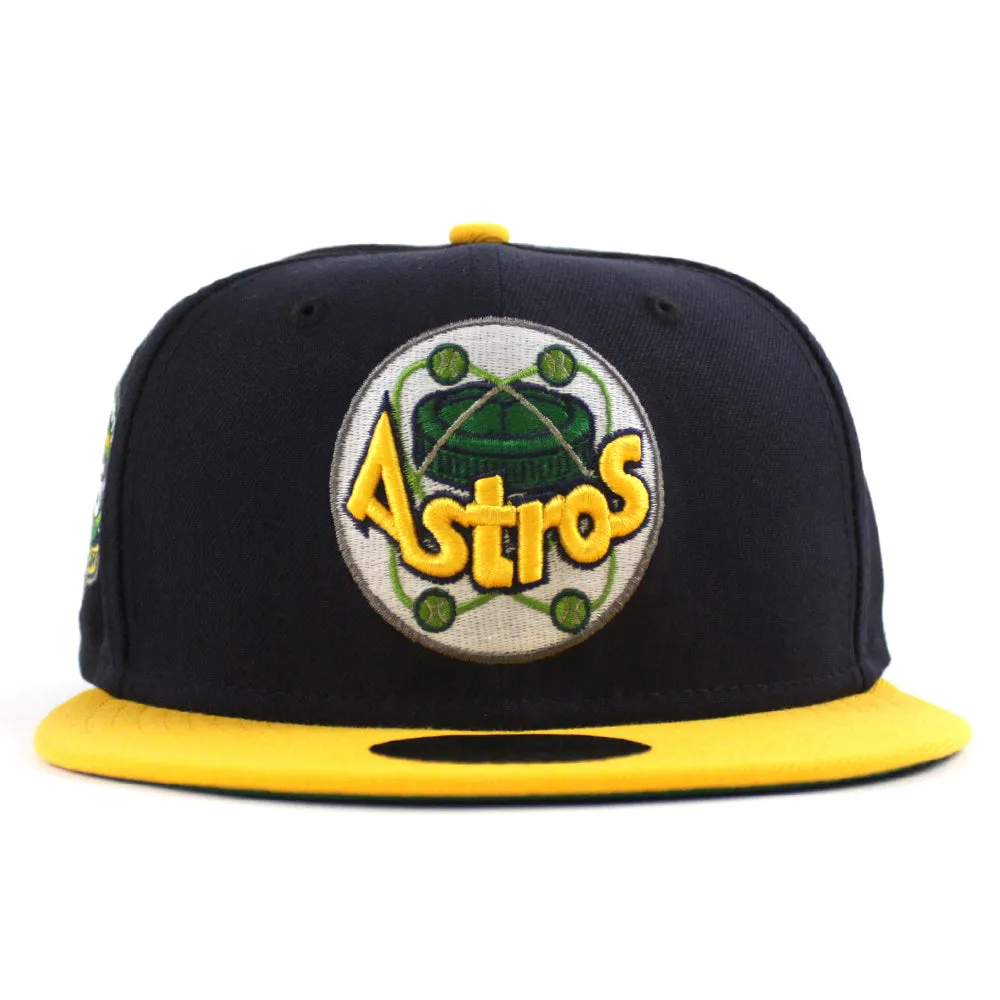 Houston Astros 45th Anniversary New Era 59Fifty Fitted Hat (Navy Gold Green Under Brim)