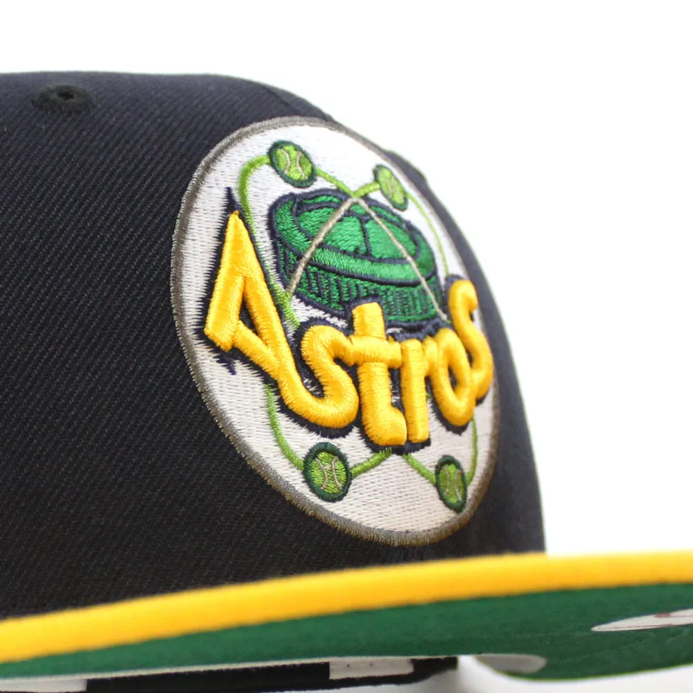 Houston Astros 45th Anniversary New Era 59Fifty Fitted Hat (Navy Gold Green Under Brim)