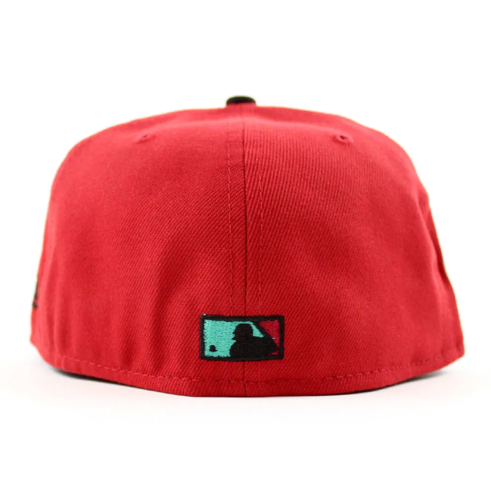 Houston Astros 45th Anniversary New Era 59Fifty Fitted Hat (Pinot Red Black and Pine Green Under Brim)