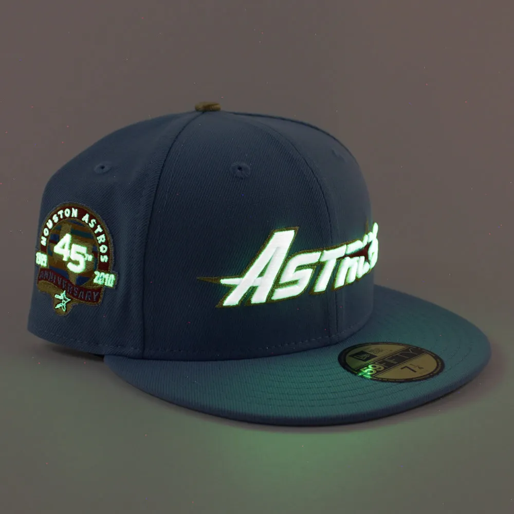 Houston Astros 45th Anniversary New Era 59Fifty Fitted Hat (Sky Blue Gray Under Brim)