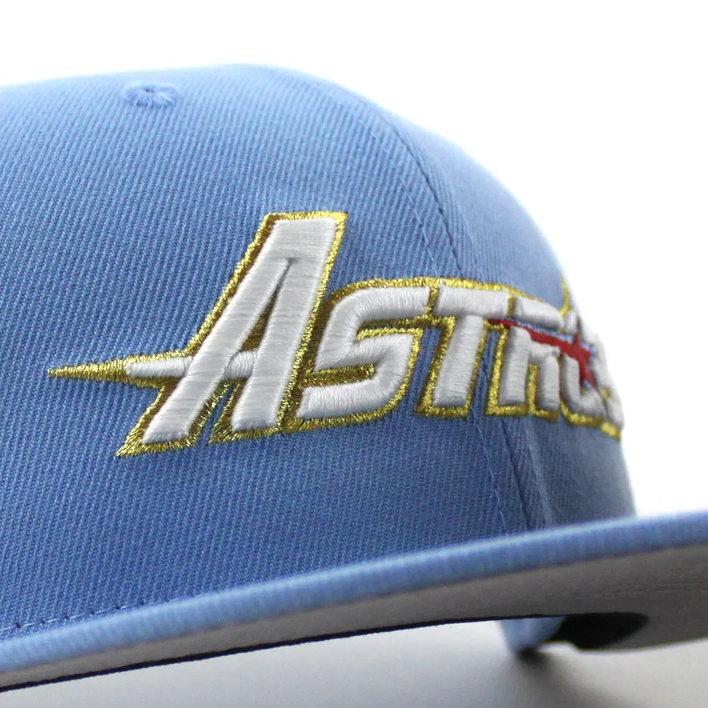 Houston Astros 45th Anniversary New Era 59Fifty Fitted Hat (Sky Blue Gray Under Brim)