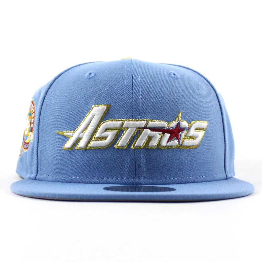 Houston Astros 45th Anniversary New Era 59Fifty Fitted Hat (Sky Blue Gray Under Brim)