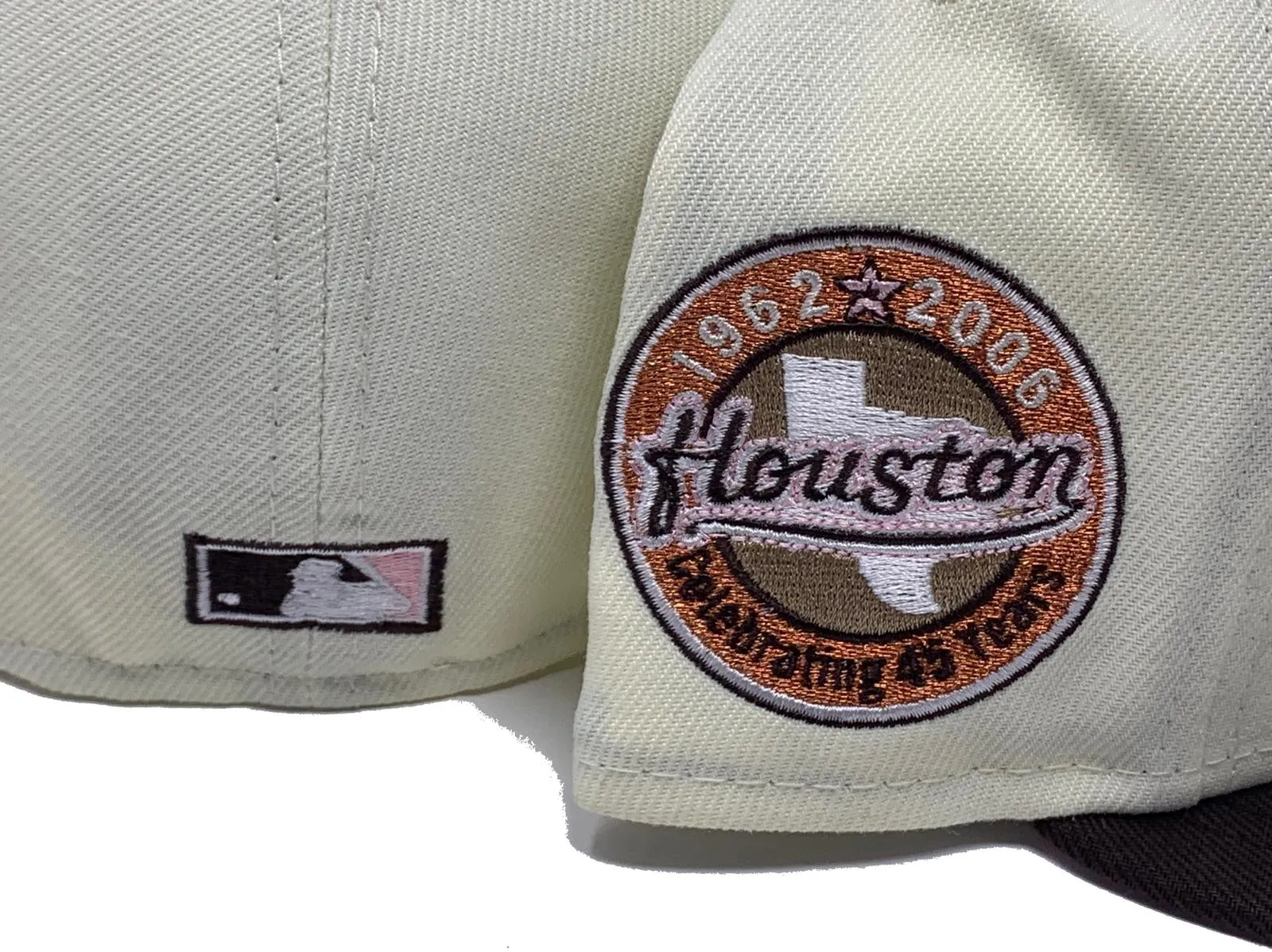 HOUSTON ASTROS 45TH ANNIVERSARY PINK BRIM NEW ERA FITTED HAT