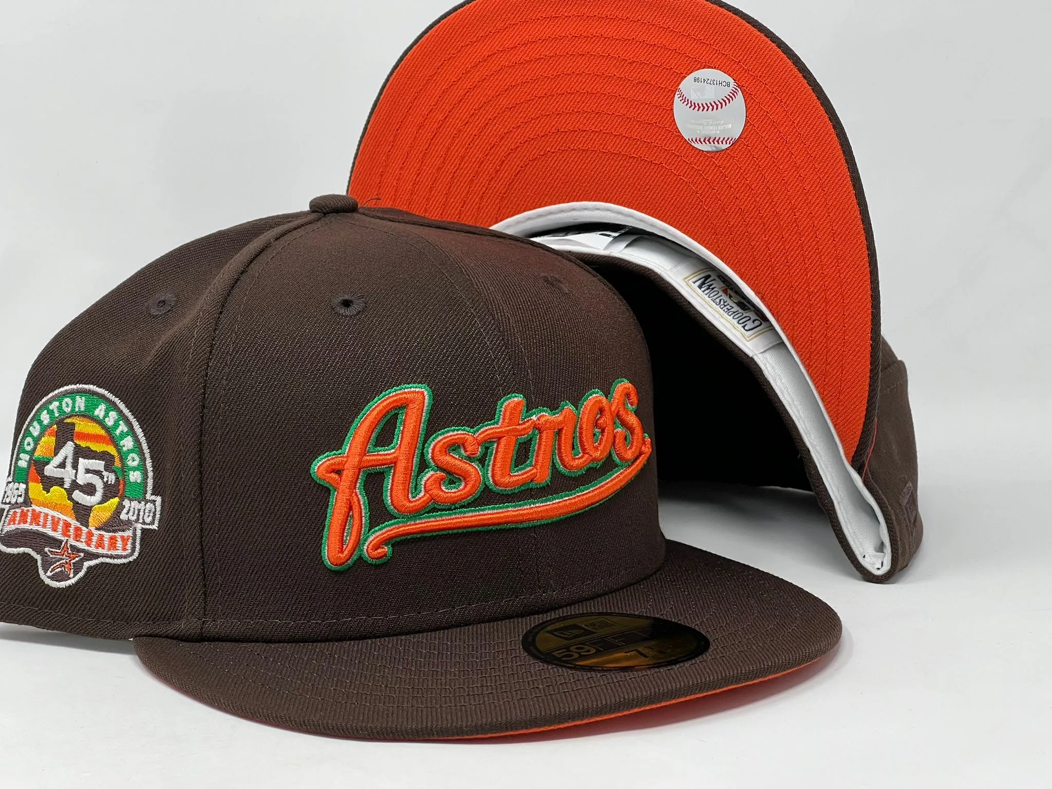 Houston Astros 45th Anniversary "Autumn 2 Collection" Orange Brim New Era Fitted Hat