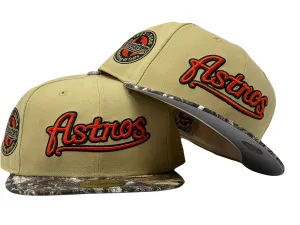 HOUSTON ASTROS 45TH ANNIVERSARY "REAL TREE COLLECTION" GRAY BRIM NEW ERA FITTED HAT