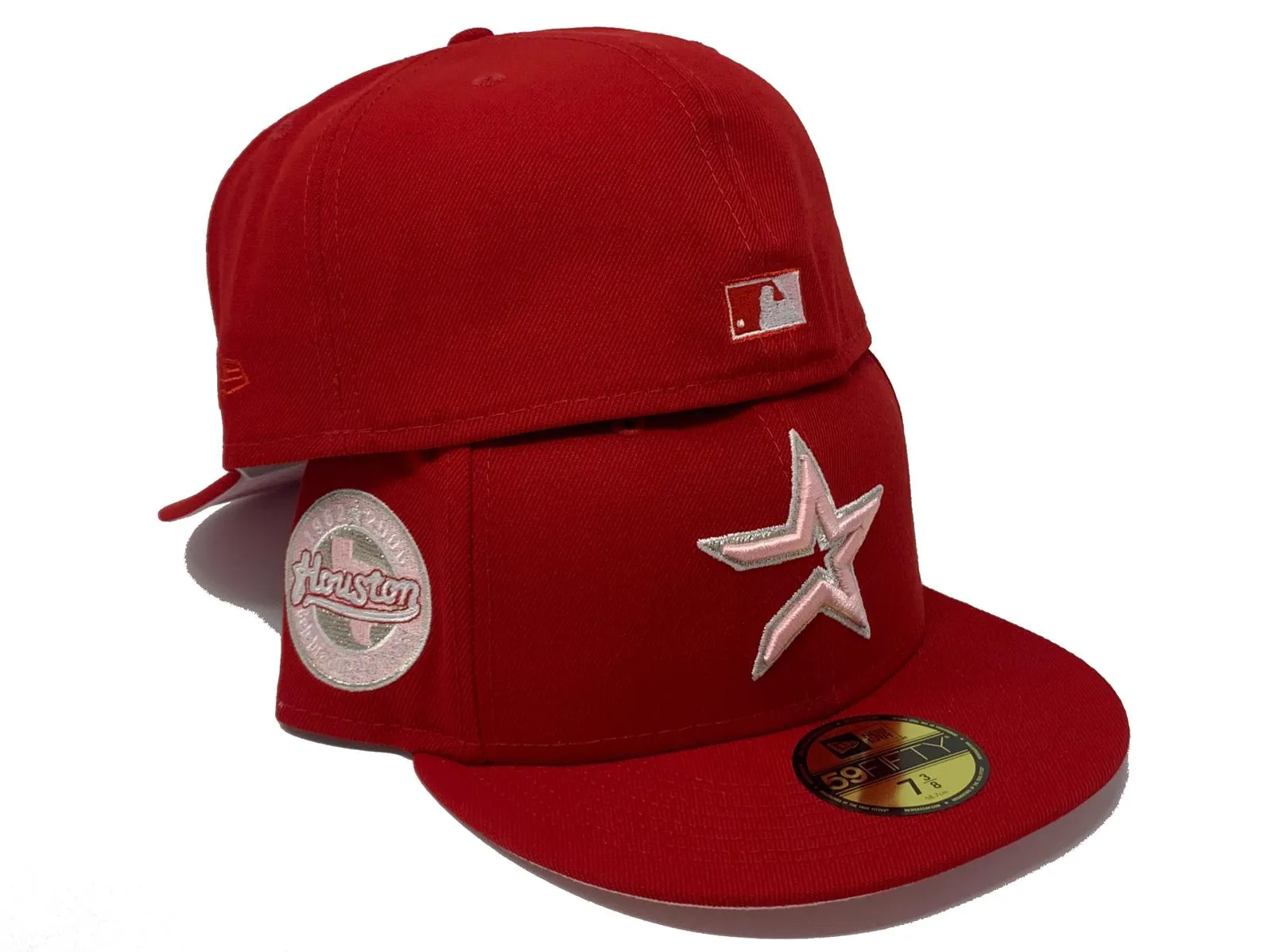 HOUSTON ASTROS 45TH ANNIVERSARY "STRAWBERRY REFRESHER" PINK BRIM NEW ERA FITTED HAT