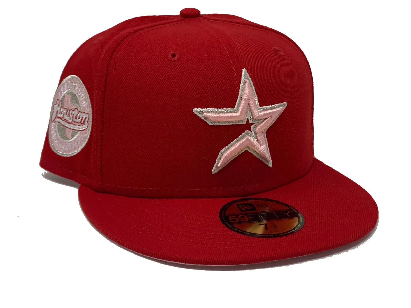 HOUSTON ASTROS 45TH ANNIVERSARY "STRAWBERRY REFRESHER" PINK BRIM NEW ERA FITTED HAT