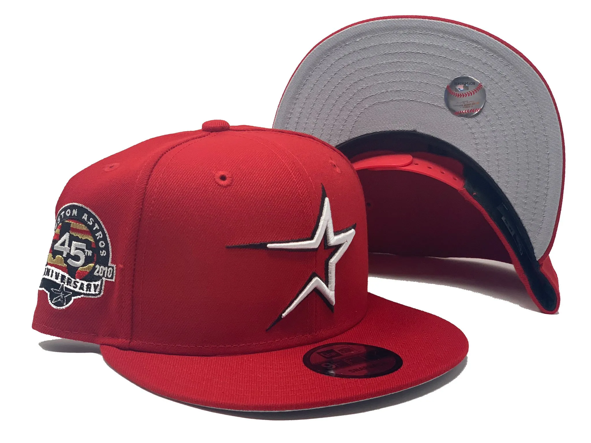 HOUSTON ASTROS 45th ANNIVERSARY RED NEW ERA SNAPBACK HAT