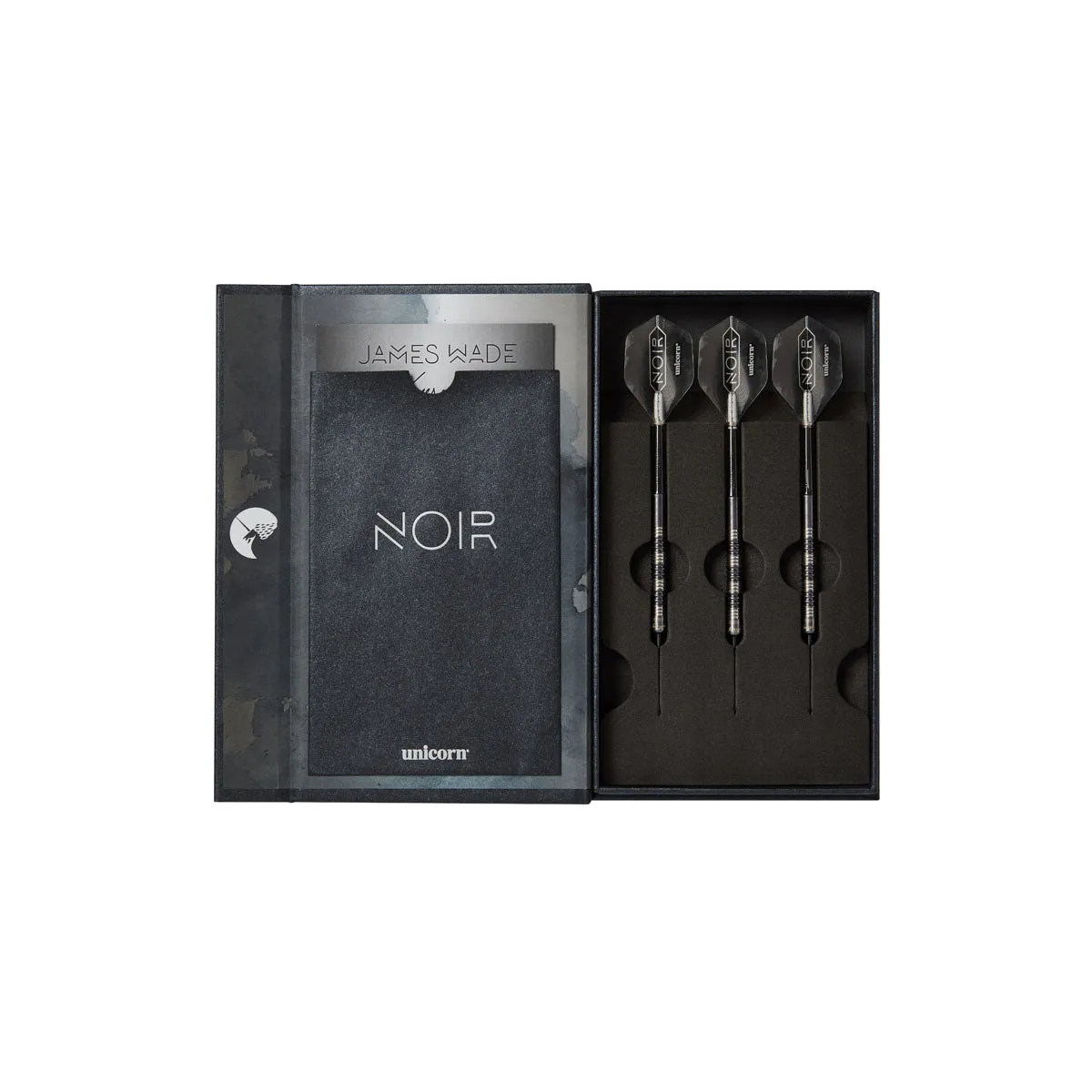 James Wade Noir 90% Tungsten Steel Tip Darts by Unicorn