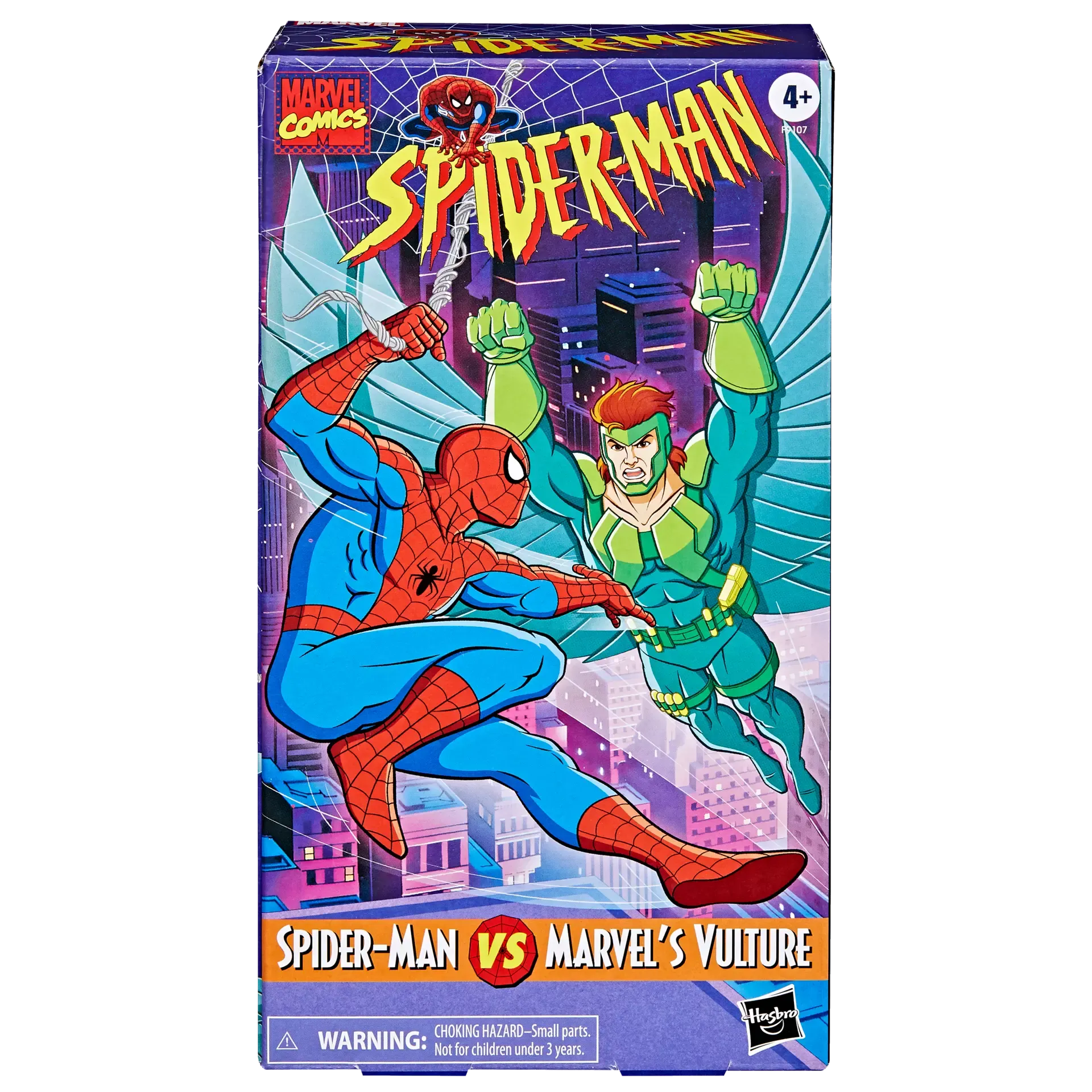 Marvel Legend VHS 90's Spider-Man The Animated Series Spider-Man vs. Marvel's Vulture  Action Figure