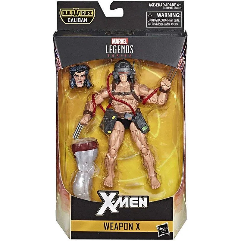 Marvel Legends Series 6-inch Collectible Action Figure Weapon X Toy (X-Men Collection) with Marvel's Caliban Build-a-Figure Part