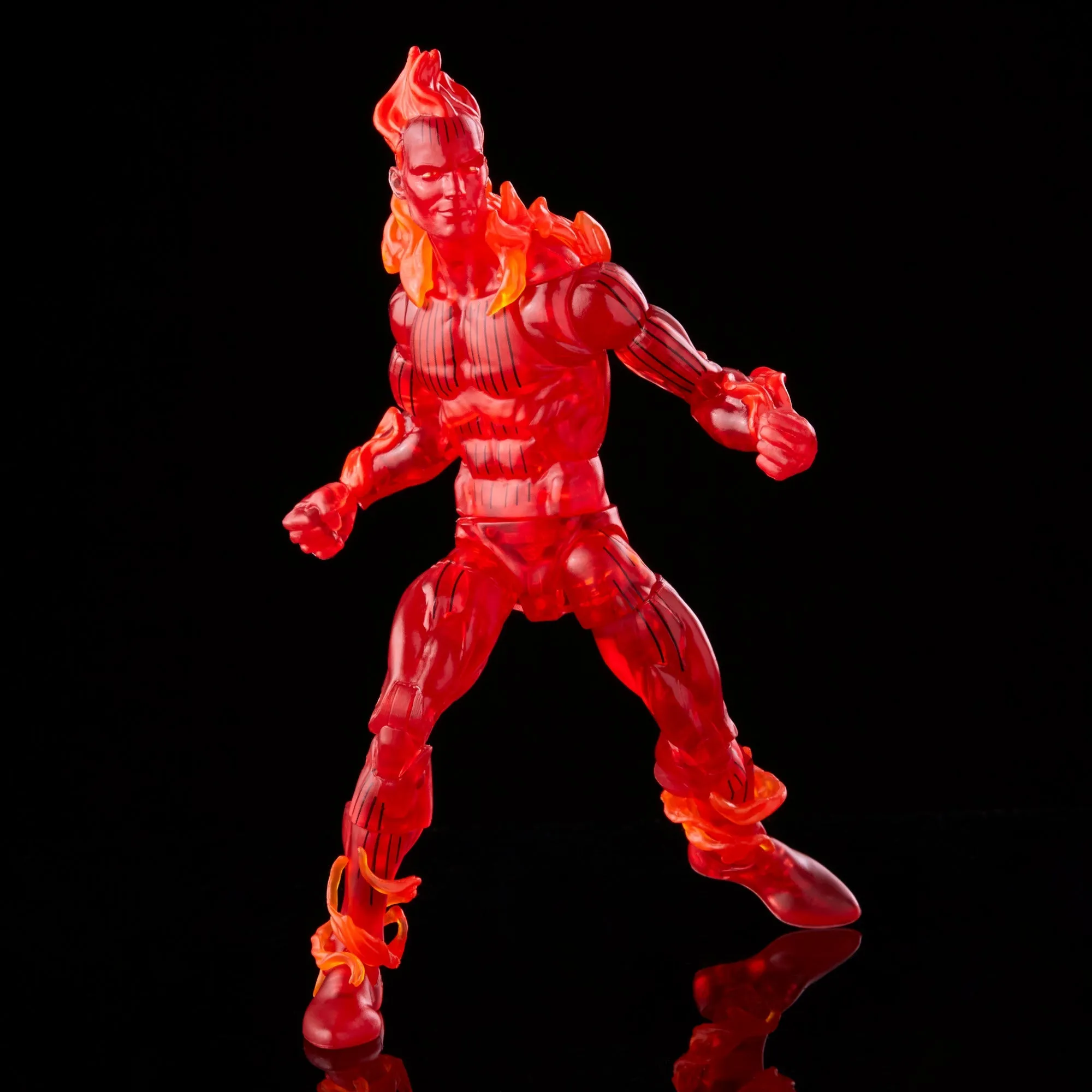 Marvel Legends Vintage Retro Series Fantastic Four 4 Human Torch Action Figure