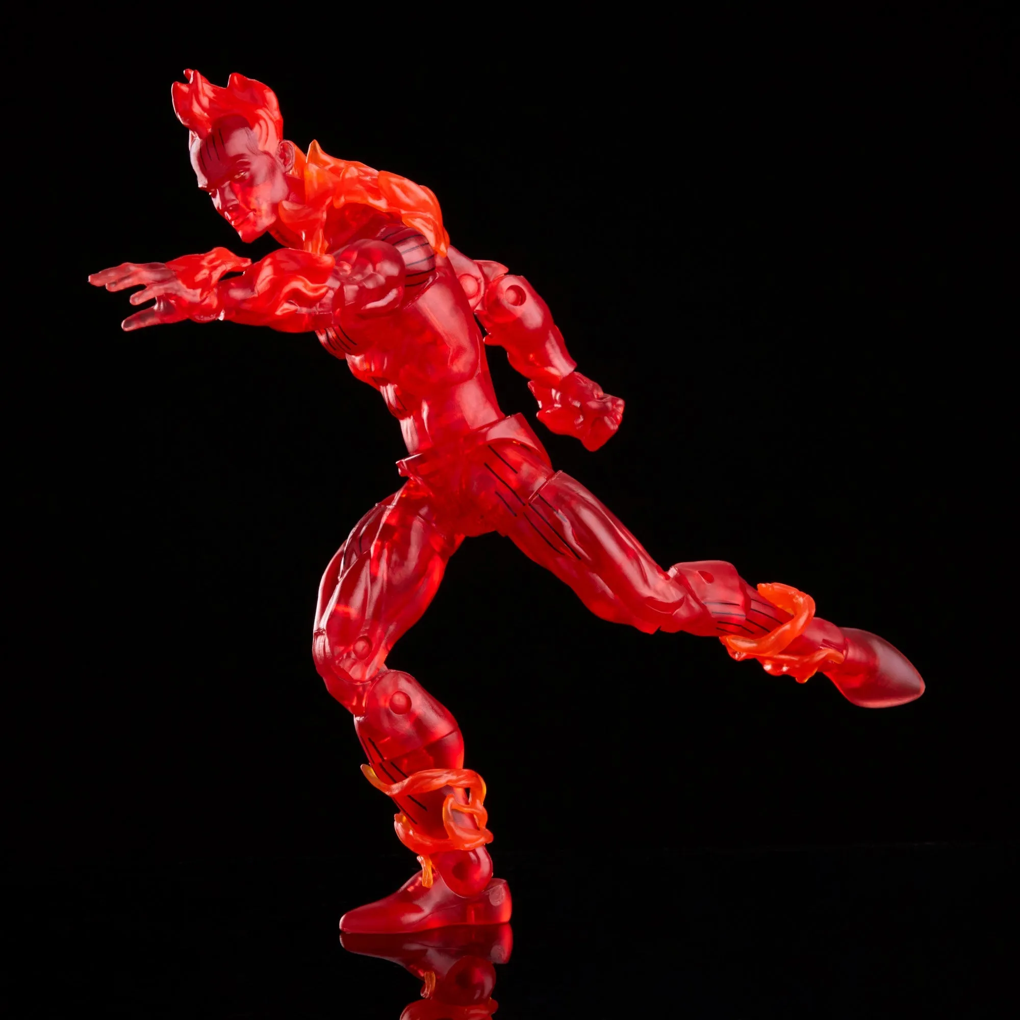 Marvel Legends Vintage Retro Series Fantastic Four 4 Human Torch Action Figure